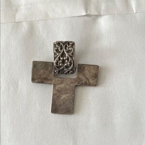 Silpada Silver Cross Pendant Necklace